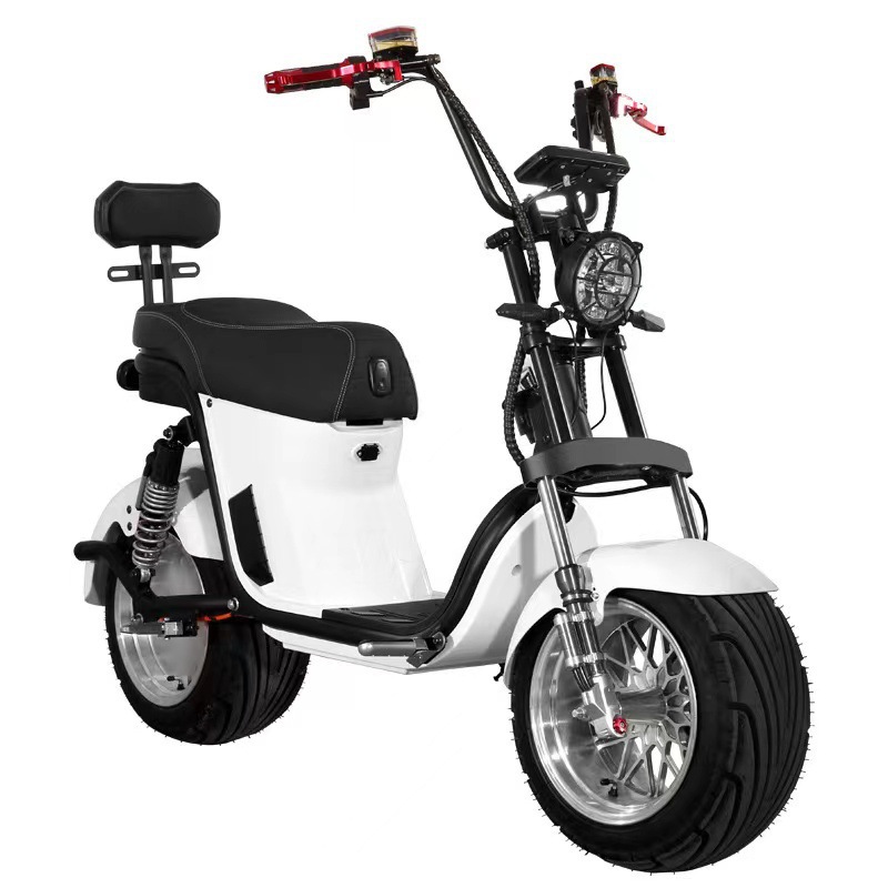 Brazil's Best-Selling 60V20A Dual-Battery Short Model Large Harley Electric Scooter Citycoco Mobility Scooter City Harley
