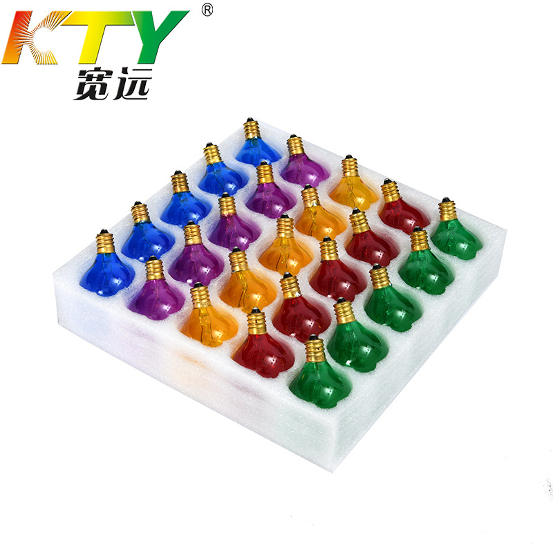 G40 bulb bright colorful light string spare bubble accessories 220-240 7W European standard tungsten wire bulb wholesale