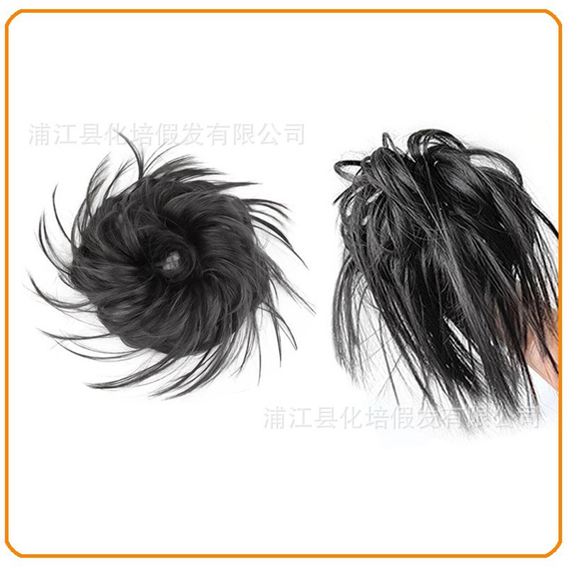 Chicken coop ball head wig hair ring female hot girl fluffy grip clip hair package new net red shark clip hair artifact