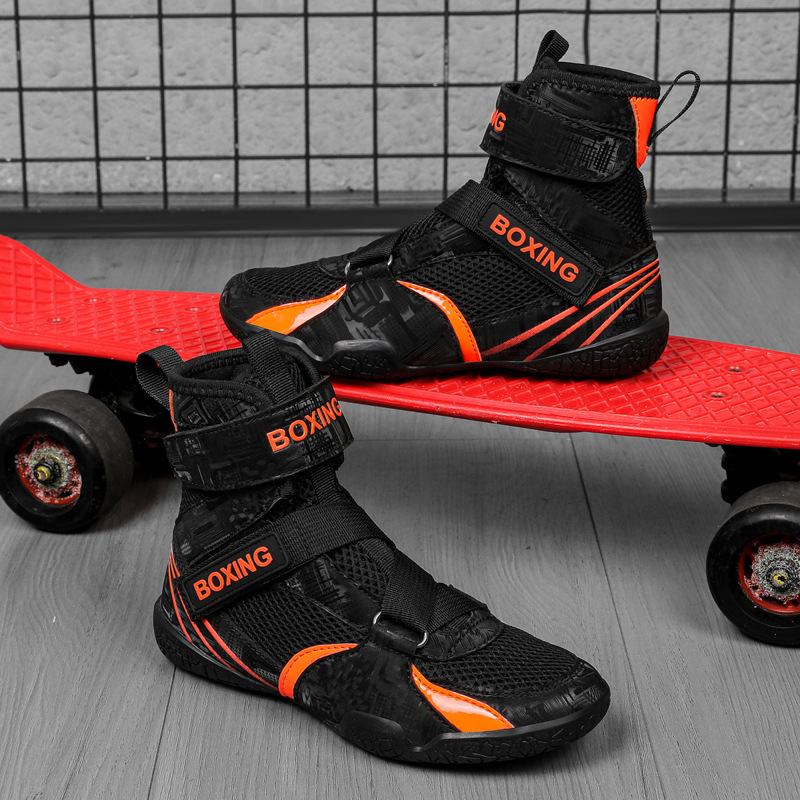 Children's Boxing Shoes, Training Fighting Shoes, Professional Sanda Shoes, Muay Thai Shoes, Boys and Girls Fighting Shoes, Kidsren's Wrestling Shoes