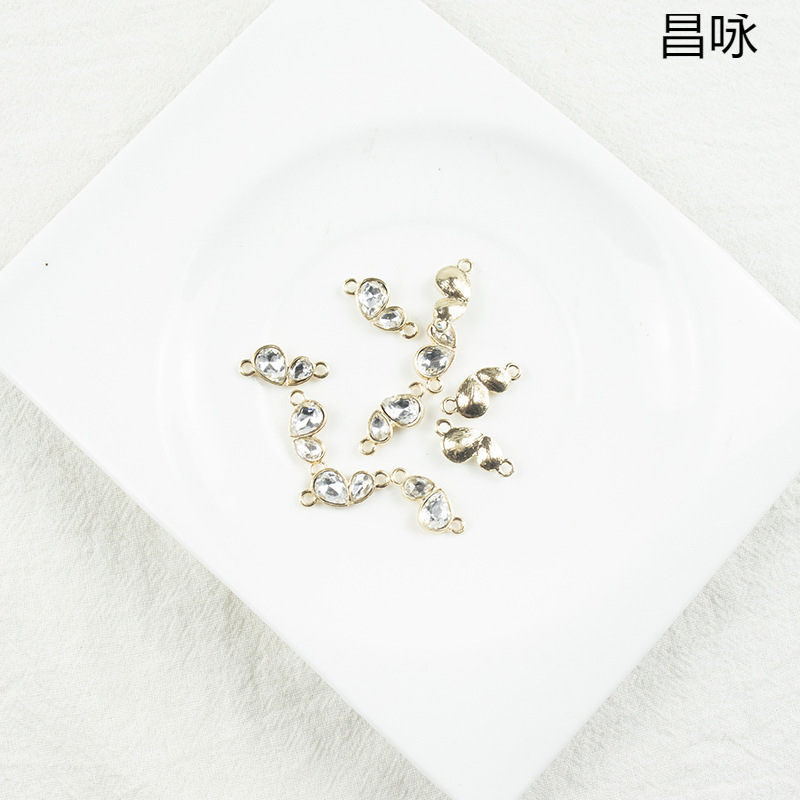 Hair Accessories, Headwear Accessories, Earrings Accessories, DIY Jewelry Accessories, Origin and Supply, One Diamond Water Drop Pendant