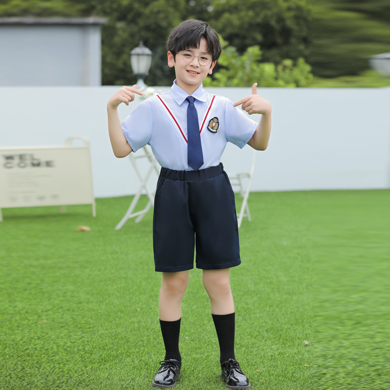 Children's June 1 Chorus Summer Performance Clothing Kindergarten Garden Clothing Poetry Recitation Performance Clothing New England Style Class Clothing