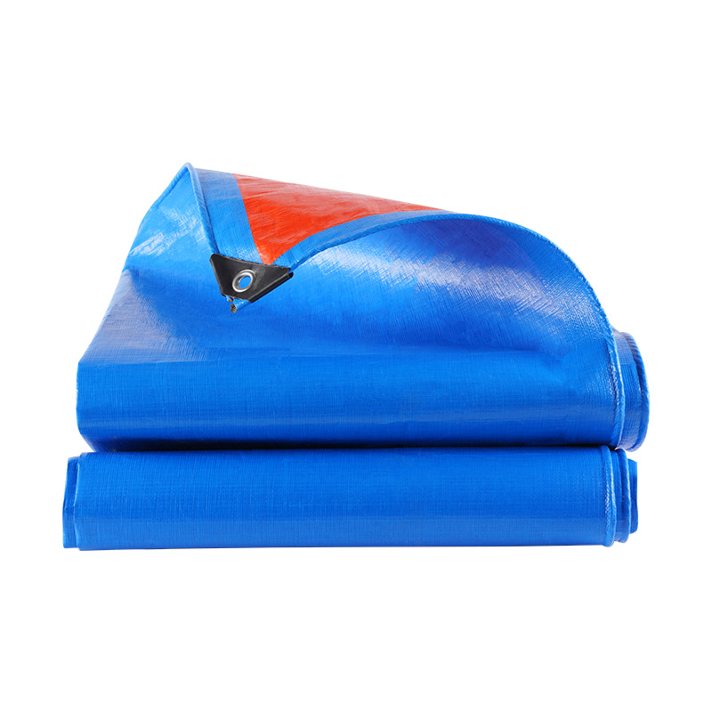 Cross-border pe agricultural tarpaulin factory rainproof cloth thickened sunshade cloth sunscreen yard cover cloth wear-resistant blue orange tarpaulin