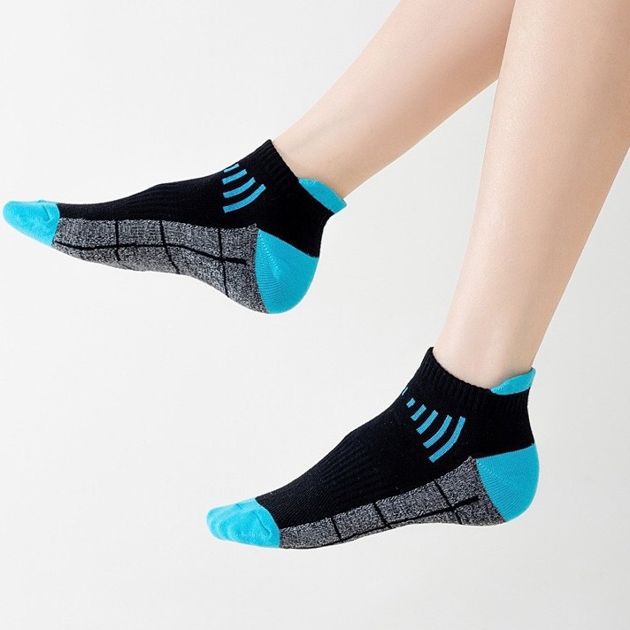 Amazon cross-border explosions men's sports socks summer thin deodorant sweat-absorbent breathable socks outdoor running socks