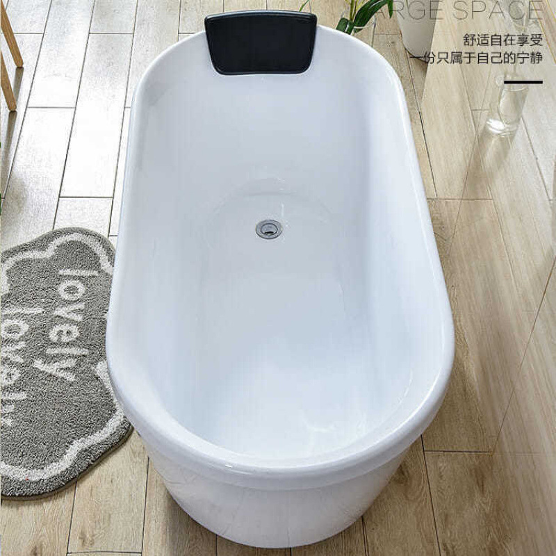 B&B Hotel Acrylic Household Adult Independent Movable Small Apartment Chaise Kidsren's Small Bathtub Free of Installation