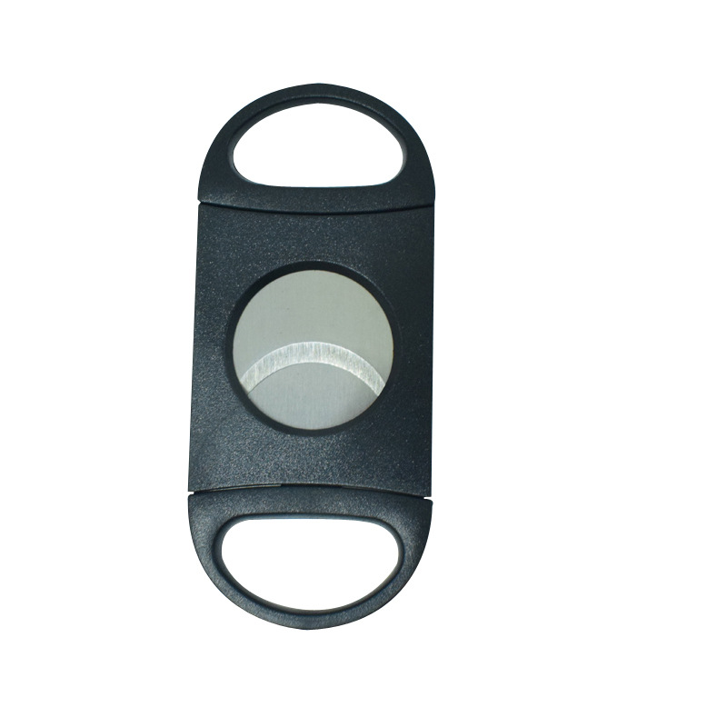 Factory direct selling large aperture cigar scissors cigar smoking set manual cigarette breaker portable plastic cigar scissors