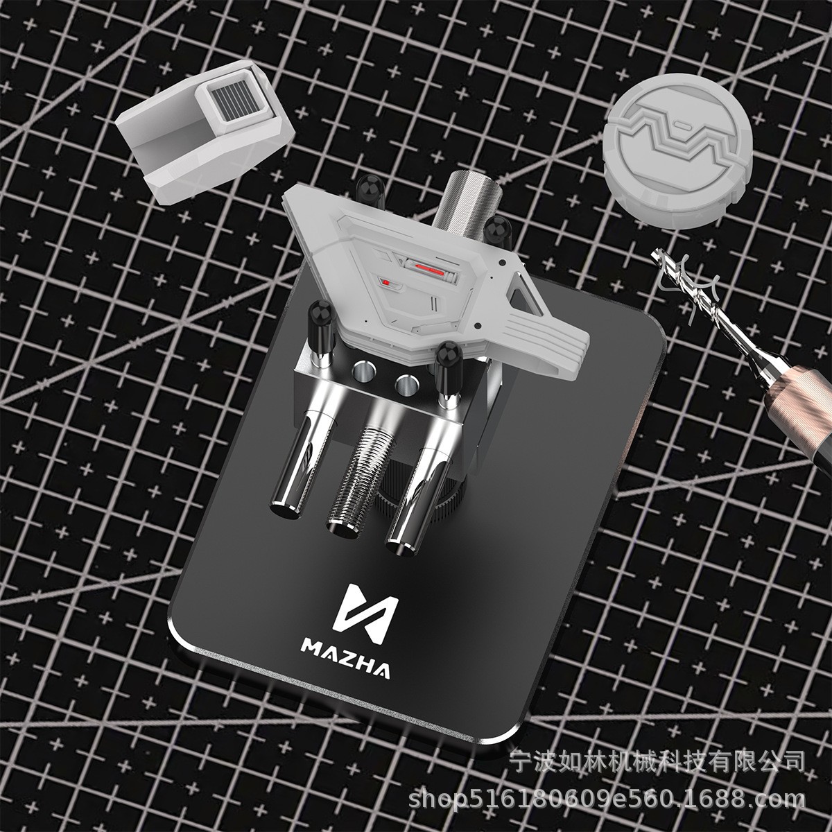 Mazha Model Tool Small Pliers Detachable Pliers Soldier Coloring Auxiliary Clamp High-Precision Mini Vise