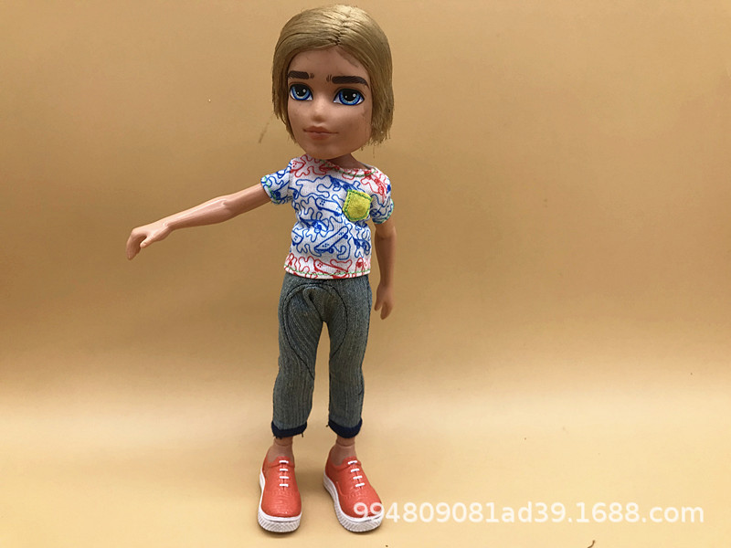 Foreign trade tail single bulk male doll can be changed doll hair can be combed play house model ornaments