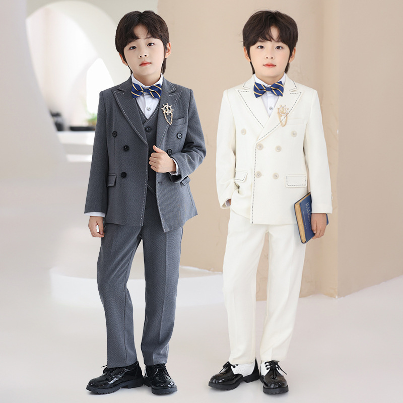 Children's Suit suit British Style Flower Boy Host One-year-old Dress Boy's Speech Piano Handsome Show Dress