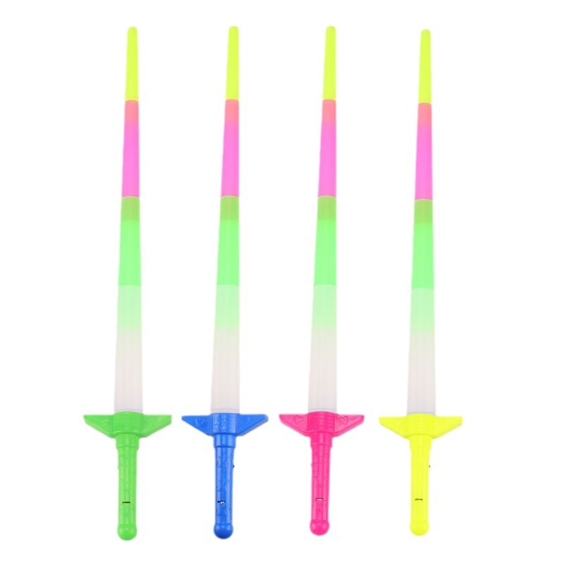 Large Concert Glow Stick Kidsren's Toys Four-section Stick Glow Stick Telescopic Stick Street Stall Supply Toys Wholesale