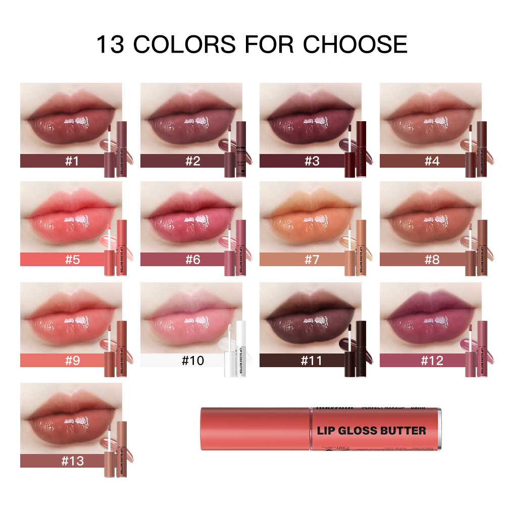 Cross-Border Lakerain Butter Gloss Lip Glaze Moisturizing Mirror Lip Gloss Lip Glaze Lip Dye