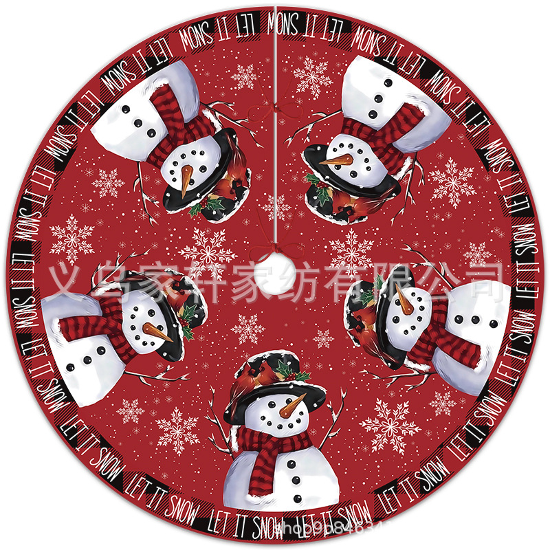 Amazon temu explosion Christmas decorations Christmas tree skirt apron Christmas tree seat cushion short plush Christmas