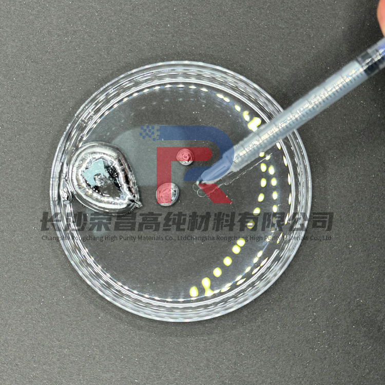 Gallium Indium Tin Gallium Indium Alloy Liquid Metal Alloy for College Scientific Research 6-10 ° Low Melting Point Alloys