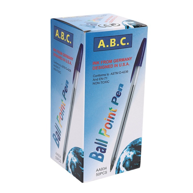 Fengting Stationery 934 Bullet Type 1.0 Ballpoint Pen No Ink Leakage Casual Transparent Ballpoint Pen Hotel Catering