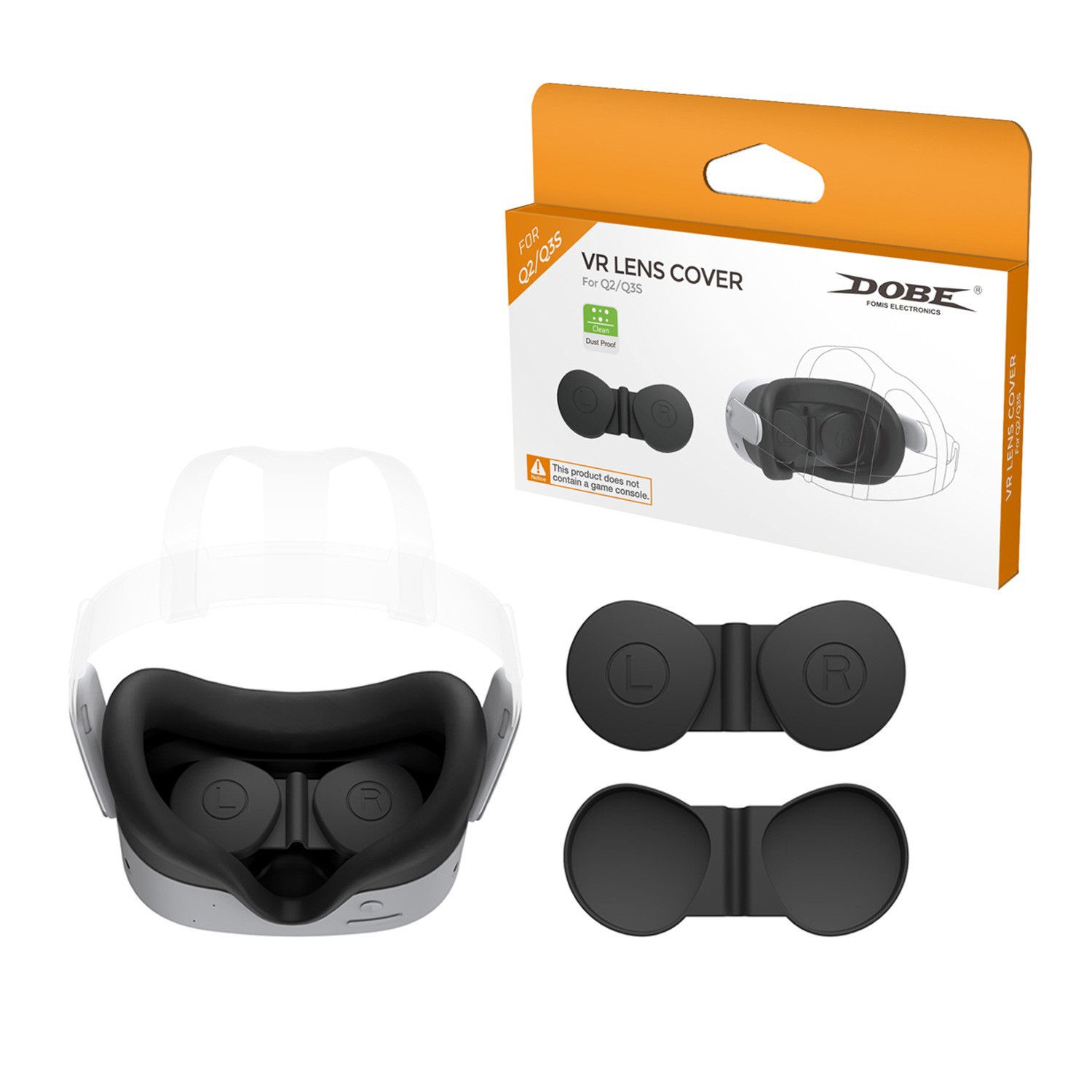 Meta Quest 3S Vr Glasses Silicone Protective Cover Quest 2 Helmet Dustproof Protective Lens Cover