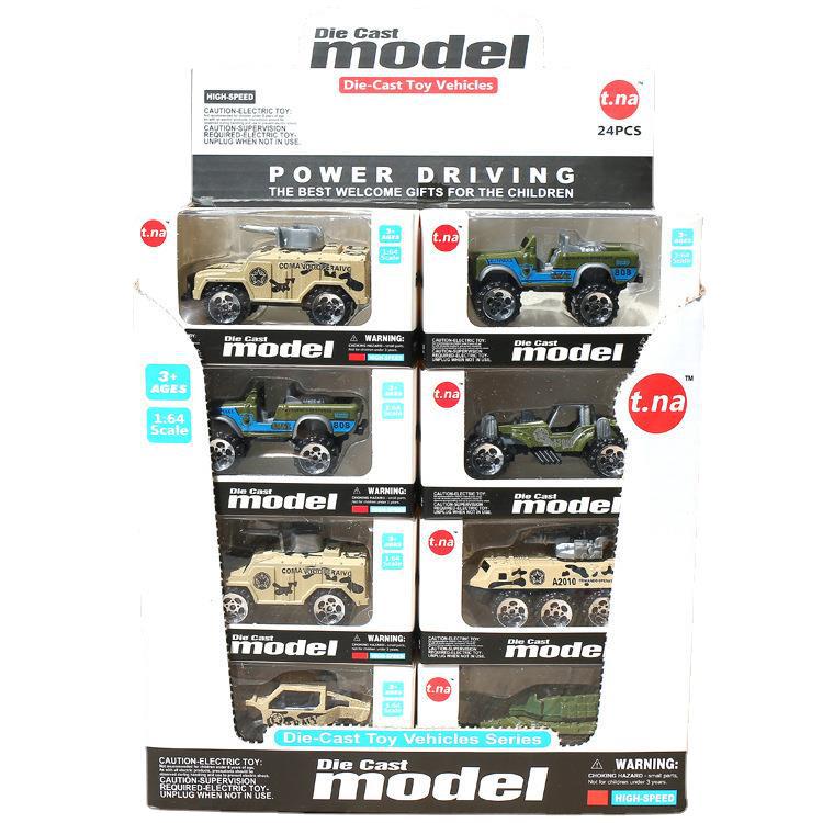 Mini military alloy toy car model factory direct stall night market supply material alloy car model