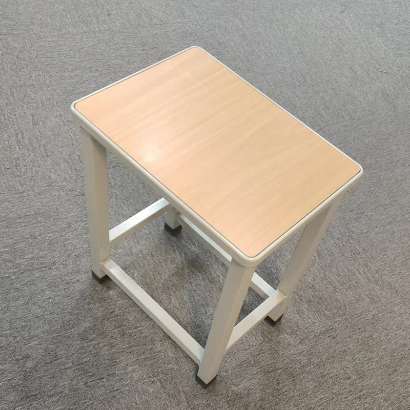 Steel Square stool strong and durable student stool workshop work stool wooden surface small square stool large inventory