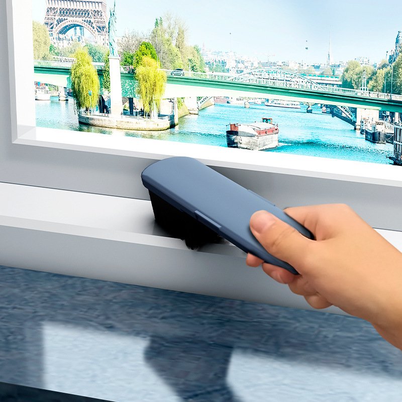 Dismantle-Free Screen Window Brush Household Glass Scraper Double-Sided Wet and Dry Cleaning Tool Screen Brush
