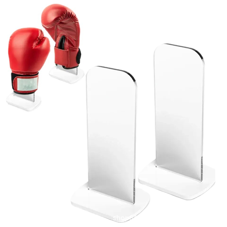 Acrylic Fighting Glove Rack Family Collection Signature Glove Rack Boxing Glove Display Rack Football Glove Stand