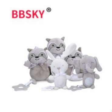 Подвеска для кроватки в виде кролика и слона