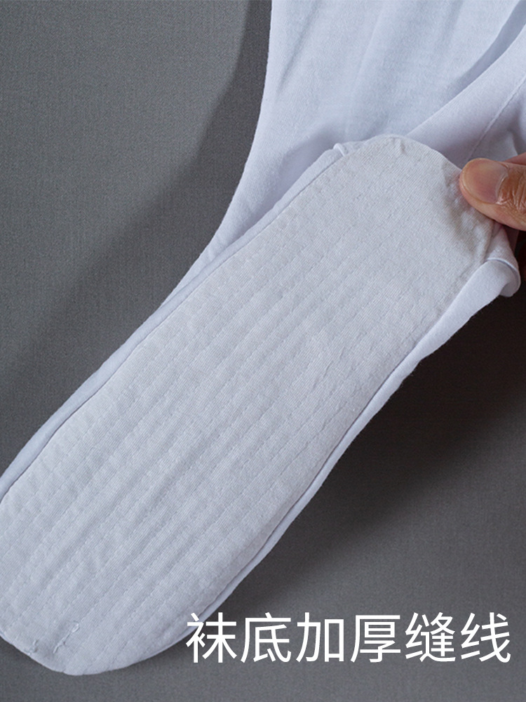 Wudang Taoist Socks Cotton Cloud Socks Four Seasons Ancient Dress Stockings White Hanfu Leggings Stockings Taoist Ancient Socks