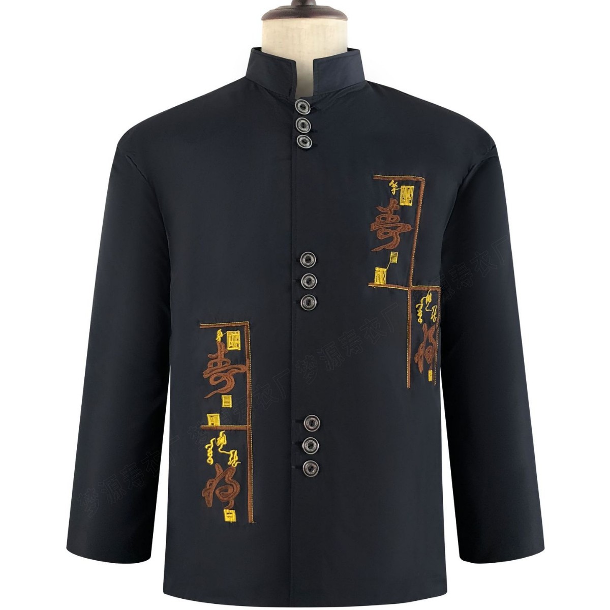 White thing factory wholesale old man shroud modern outfit four under three men full set of Chinese tunic suit seven