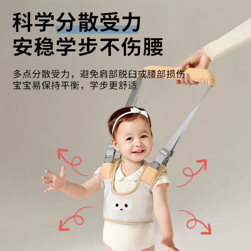 Ремень для малышей, обучающихся ходьбе, новый модель, регулируемый, анти-падение, анти-удушение, дышащий
