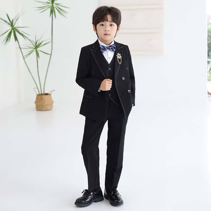 Children's Suit suit British Style Flower Boy Host One-year-old Dress Boy's Speech Piano Handsome Show Dress