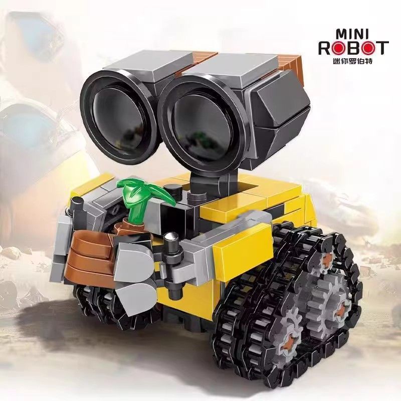 Building block technology Wally robot Star Wars children assembled puzzle building blocks toy model story