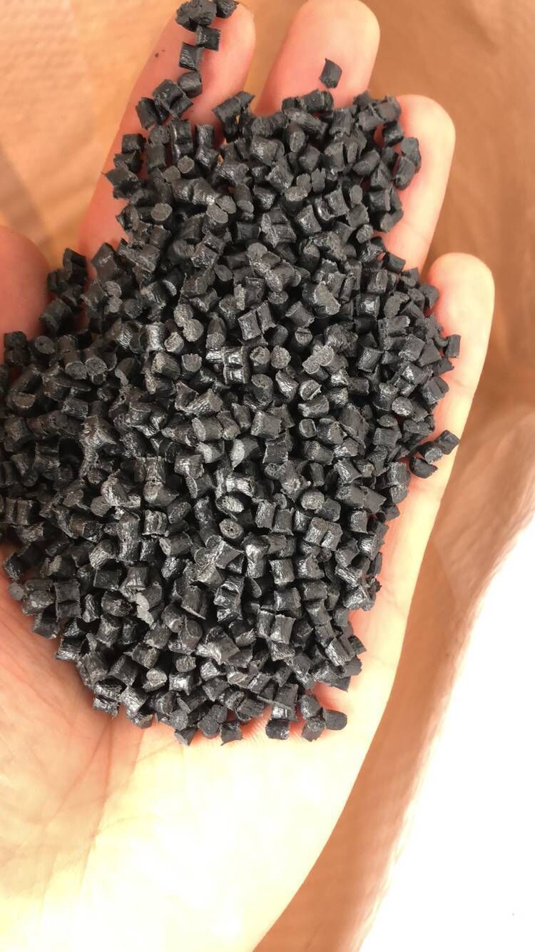 Factory Direct Supply of Black Flame Retardant Reinforced Pa6 Recycled Plastic Examples Nylon Recycled Material Particles Self-Produced
