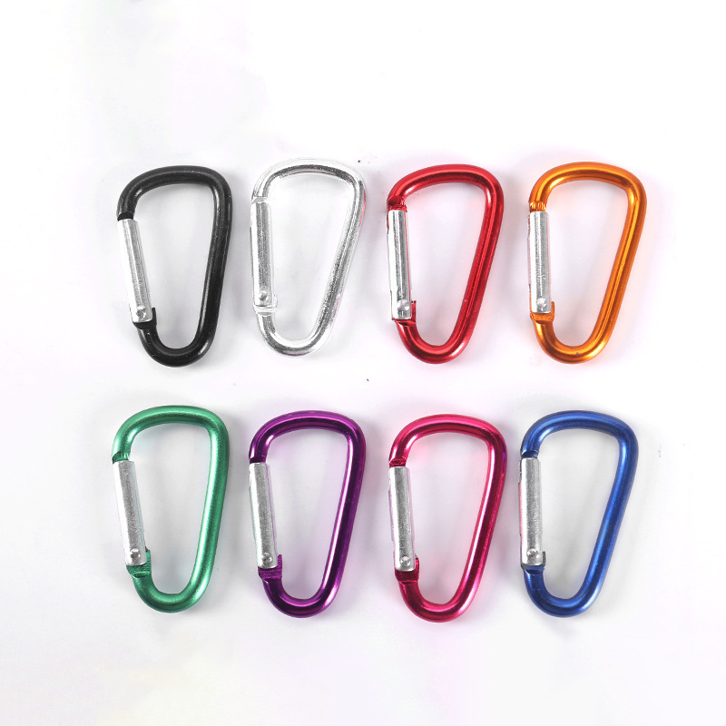 No.5 D Aluminum Alloy Mountaineering Buckle high quality Backpack Hanging Buckle Outdoor Mountain Climbing and Rock Climbing Spring Quick Hanging Water Cup Buckle