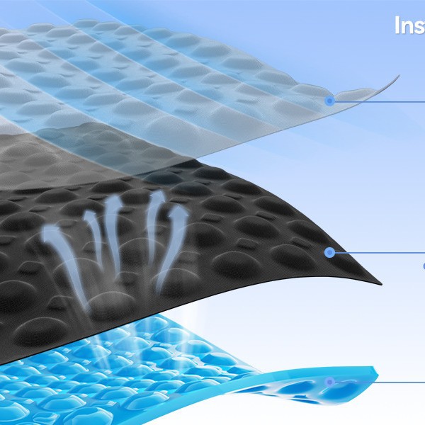 Gel Seat Cushion Special for Summer Biotechnology Cooling Sensation Solid Gel Manufacturer Cross-Border Foreign Trade Wholesale