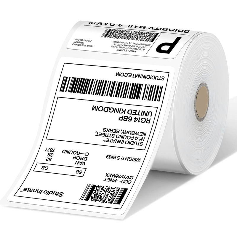 Thermal Label Printing Paper Cross-Border Logistics Self-Adhesive Sticker 100 80 60 40 Barcode Paper Thermal Label Paper