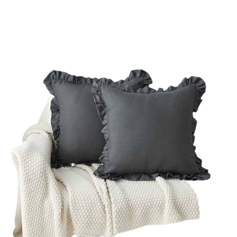 2025 factory direct cross-border export volume American Korean version of the ruffled multi-size pillowcase pillow set