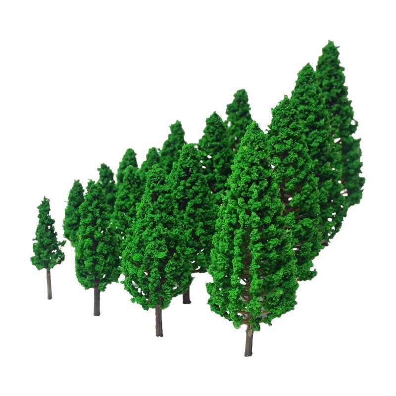 Building Model Train Sand-table Material Simulation Model Tree Mini Plastic Green Pine Tree Micro Landscape DIY Material