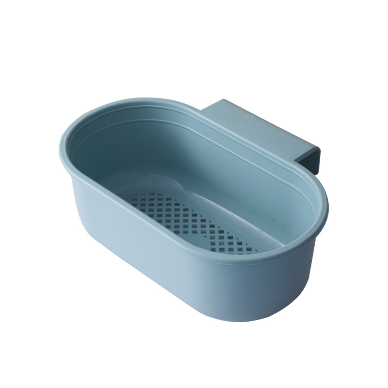 Draining basket Basin kitchen multi-functional vegetable washing basket fruit rice washing drain basket plastic basin punch-free hook basket