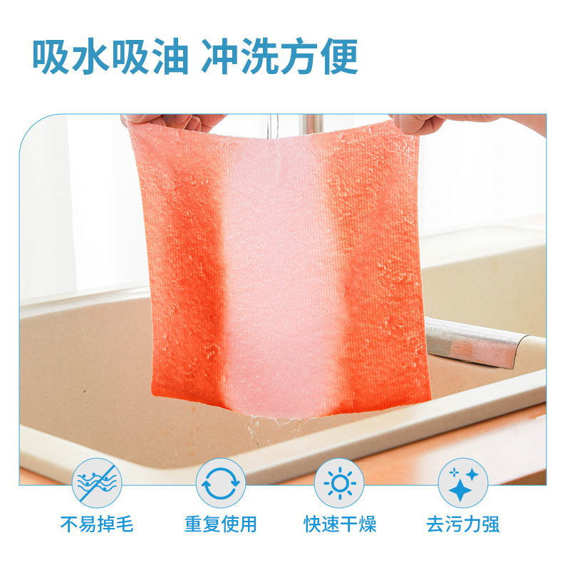 Amazon Kitchen Cleaning Cloth Wet and Dry Dual-Use Cleaning Cloth Multifunctional Household Water Absorbent Dish Washing Cloth