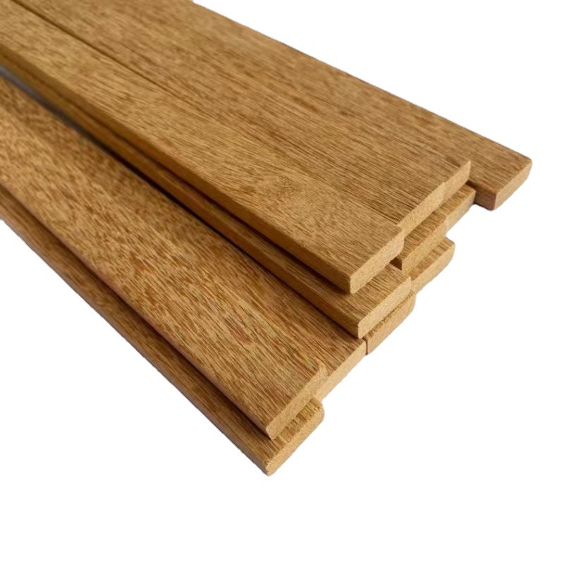 Wholesale hanging shaft solid wood line finished product processing factory direct supply flat teak decorative hanging shaft photo frame wood line