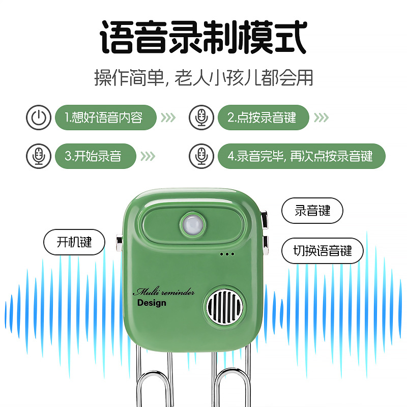 [Source Manufacturer] Go out Reminder Intelligent Voice Home Prompter for the Elderly to Forget Key Sensor