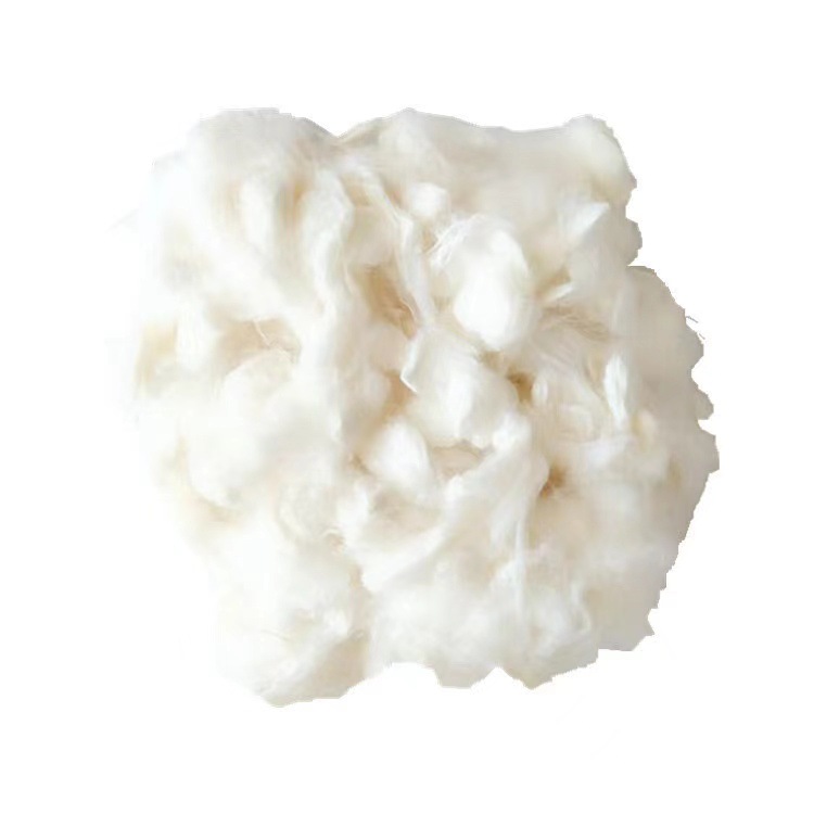 Factory straight hair tussah silk light tire silk quilt core fine dried tussah silk raw material tussah silk naked tire wholesale