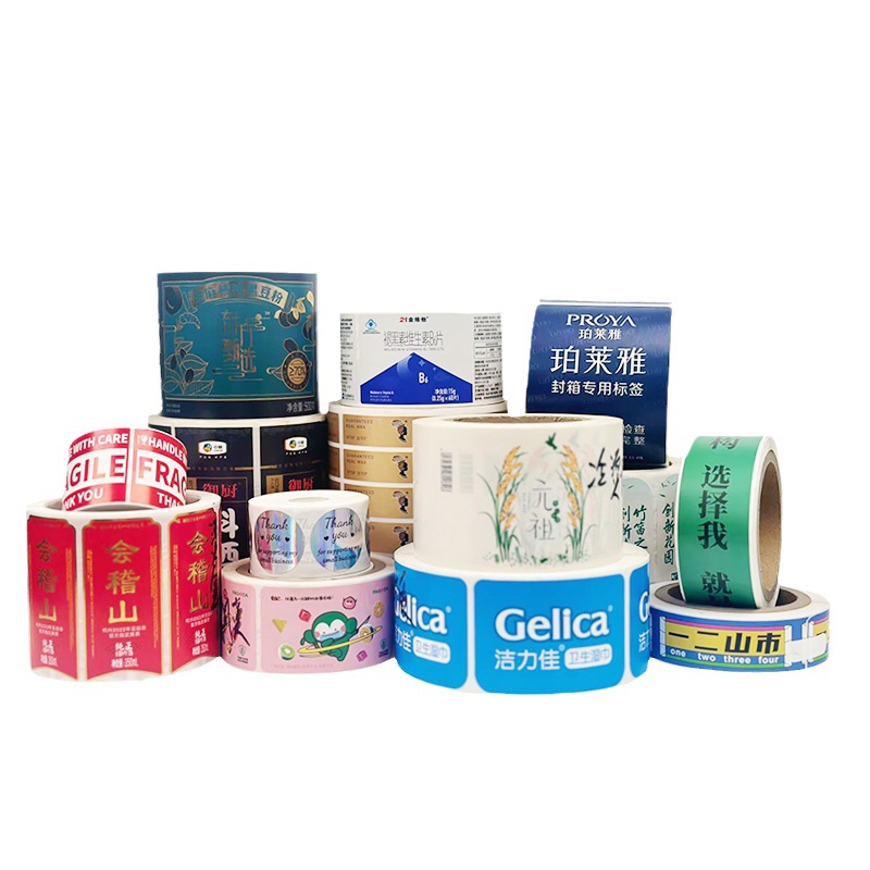 Sealing Stickers, Self-Adhesive Waterproof Labels, Trademark Labels, Printing Roll Stickers, Custom-Made Labels, Advertising Logos, Custom-Made