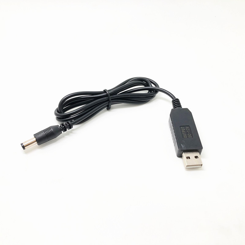 With light transparent shell USB boost line mobile power charging Treasure 5v boost 9V12V module wireless router