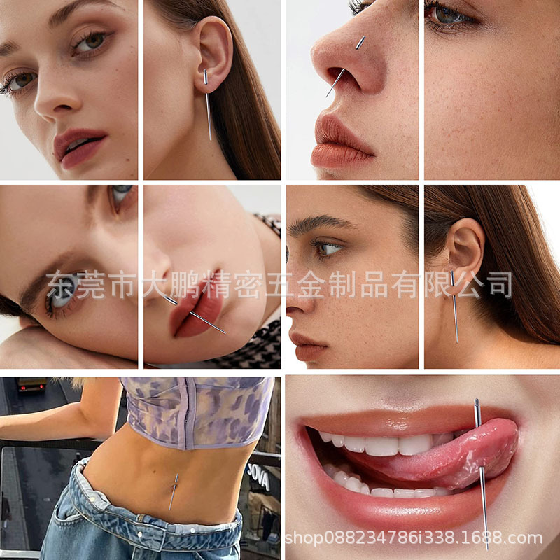 Stainless steel puncture guide needle guide rod perforation thread pin disposable traction Jiang auxiliary needle titanium