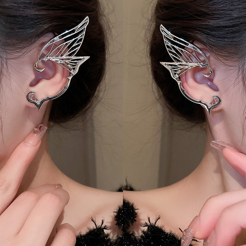 Серьги-бабочки в европейском и американском стиле, персонализированный модный дизайн, металлические серьги, винтажные серьги