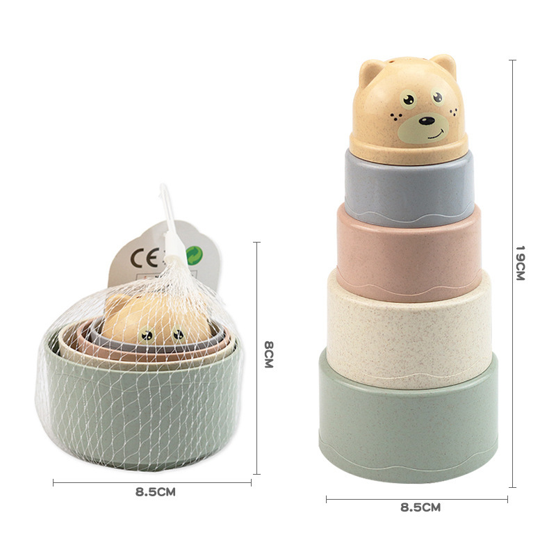 Cross-border fun stacked Cup music jengle educational toys stacked cup set Cup layered training baby hands-on wholesale