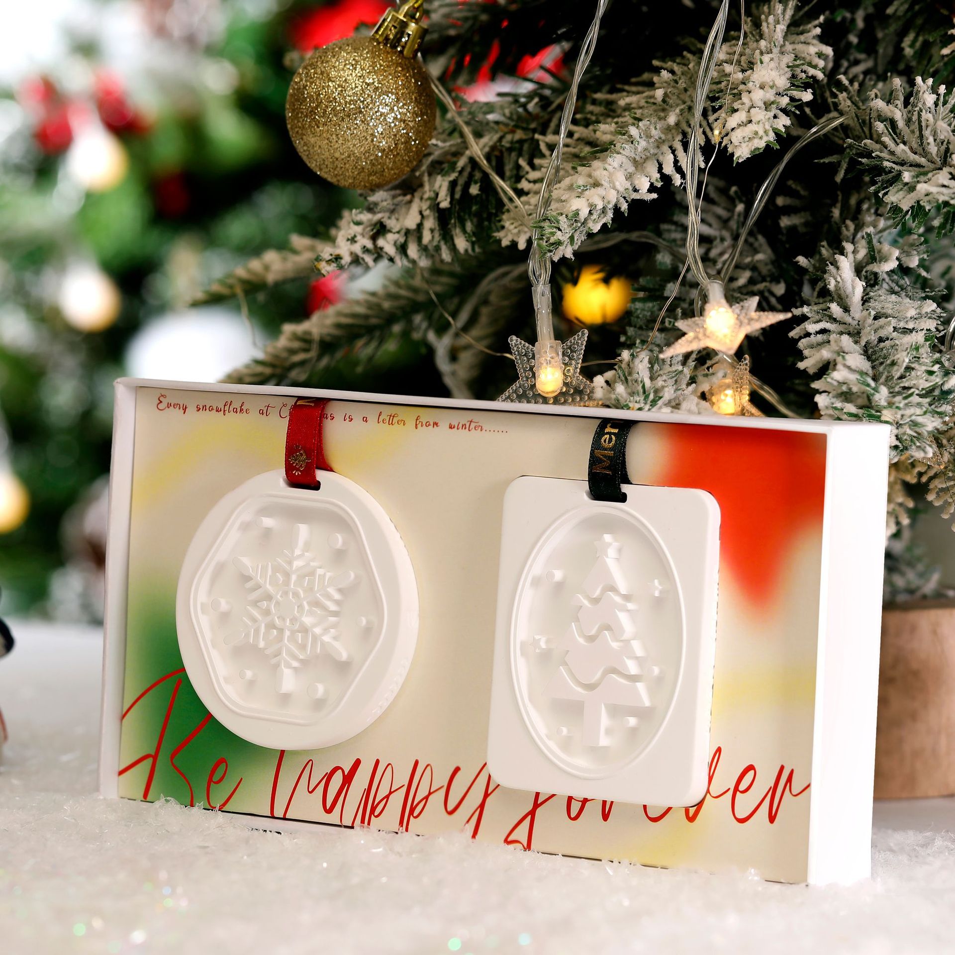 Подарок на Рождество ограниченная серия ароматерапевтический подвеска из гипса для автомобиля и спальни