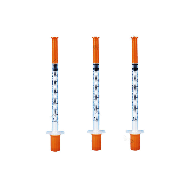 Wholesale Hand Push Syringe Disposable 1ml Plastic Syringe 0.3ml 0.5ml Straight Mouth Syringe Feeder