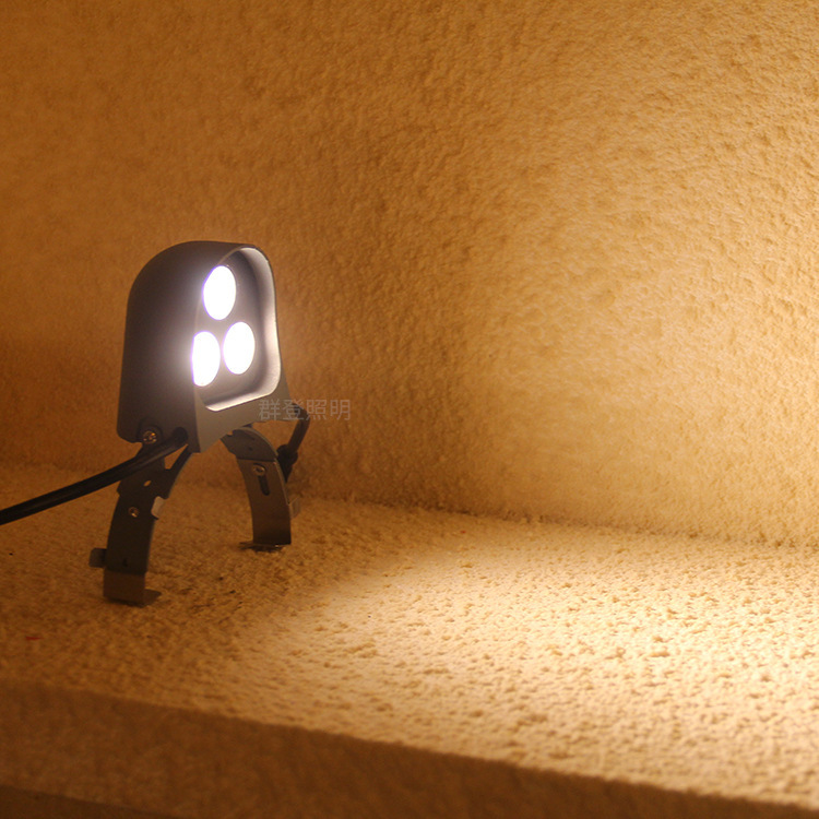 Outdoor lighting project rainproof led tile lamp pavilion ancient architecture tour 3W little penguin corrugated lamp