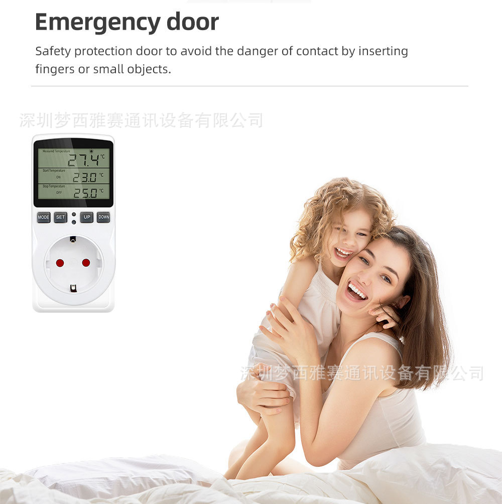 Intelligent temperature control socket temperature switch countdown switch socket temperature controller
