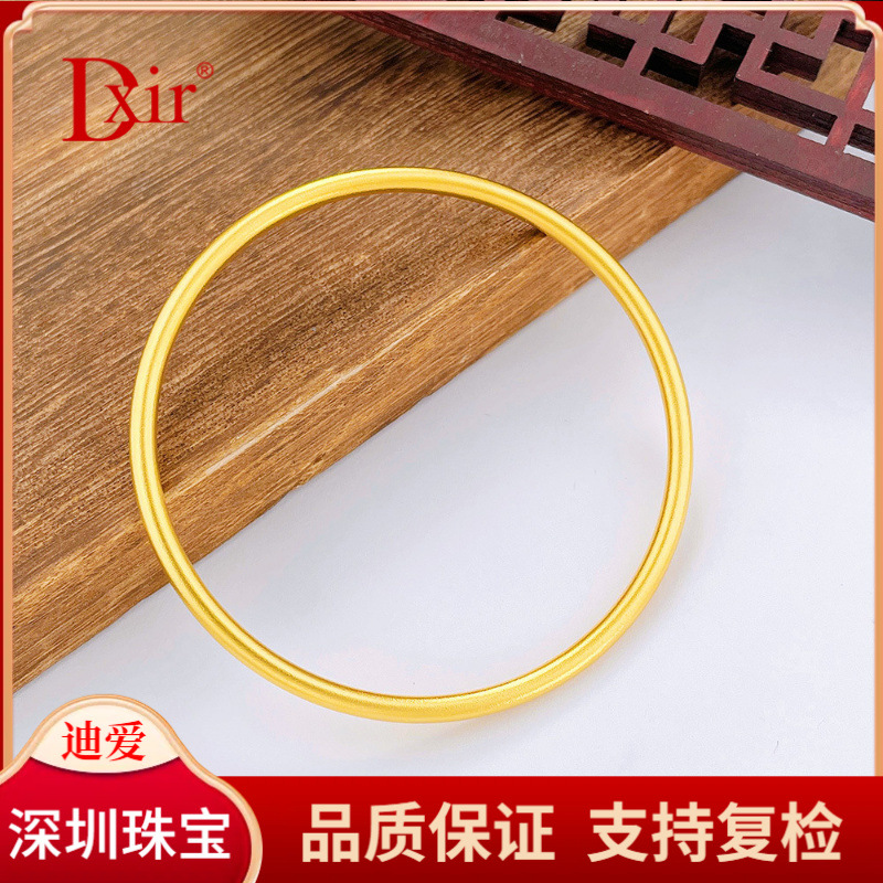 чистое золото 9999 древний метод наследие (ширина около 2.7-2.9мм) древнее отверстие простое кольцо браслет